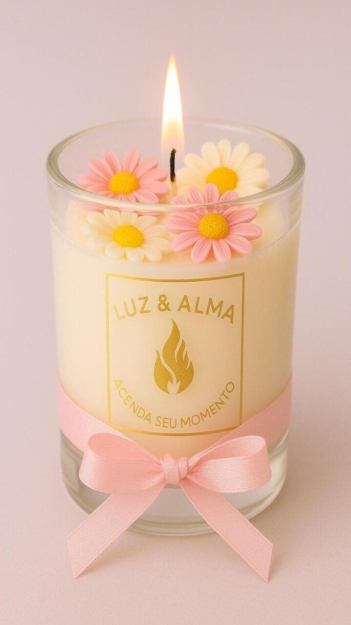 velas aromáticas, vela de flores