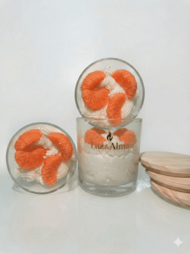 Vela mousse de tangerina